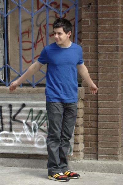 David Archuleta stretches arms