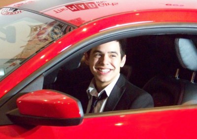 David Archuleta in Shelby car