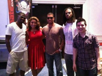 David with others at Jordin Sparks Experience