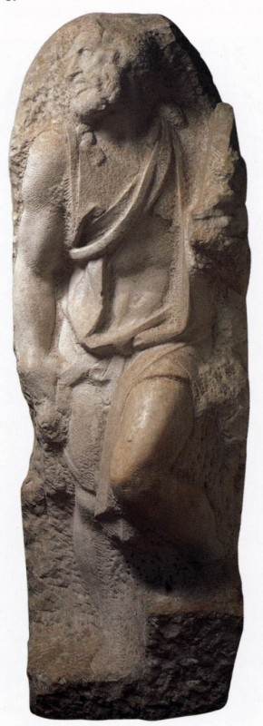 St. Matthew, unfinished sculpture by Michelangelo