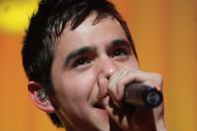 close-up of David Archuleta at Christmas 2009 concert, Utah