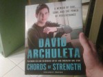 David Archuleta's first copy of his book, Chords of Strength, 30 April 2010