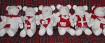 Angel Bear Group of 6 white bears