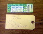 Autographed pants tag from David Archuleta, 26 May 2010