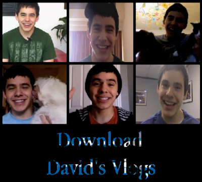 Composite of 6 David Archuleta vlog screen captures