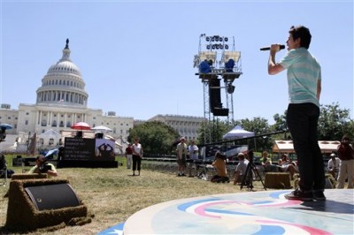 David Archuleta rehearses for A Capitol Fourth, 3 July 2010