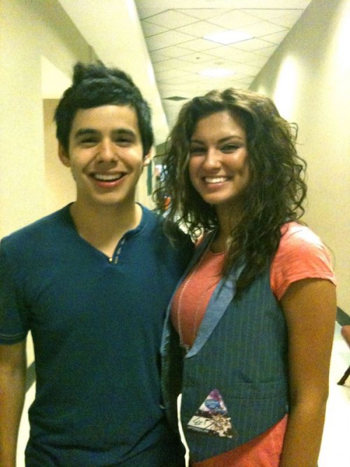 David Archuleta-Tori Kelly Reunion at AI concert, Anaheim, 18 August 2010