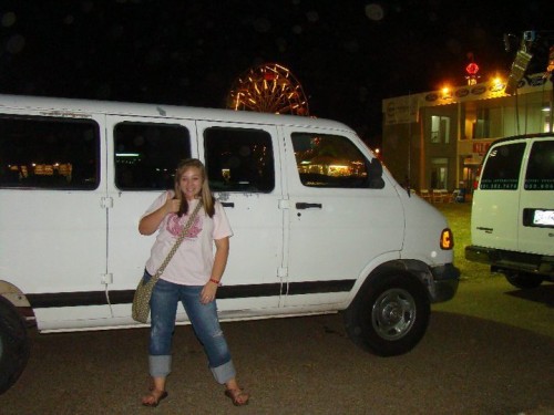 David Archuleta, limo van, Delta Fair and Music Festival, Memphis. 12 Sept 2010. Photo: Becca