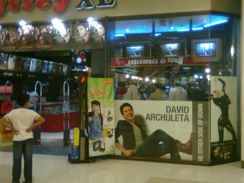 Giant poster of David Archuleta album, TOSOD. Photo: InahArch