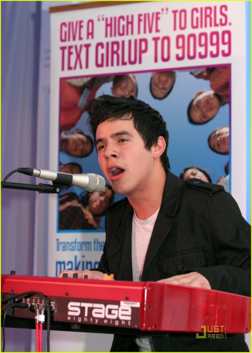 David Archuleta at the Girl Up event, Los Angeles, 4 November 2010. Photo: Paul Redmond/WireImage.com.